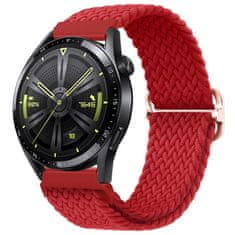 BStrap Elastic Nylon szíj Garmin Vivoactive 4, red