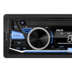 Akai autórádió, ACP-300, bluetooth, LCD kijelző, USB, SD kártya, AUX, FM, 4 x 25 W
