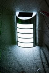 Polux 2x Napelemes kerti lámpa SAFFO homlokzati fali lámpa 6000K Hideg fehér