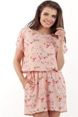 Awama Női virágos ruha Lisad A231 rózsaszín L/XL