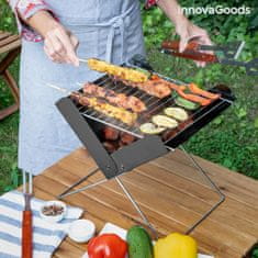 NEW Foldecue mini hordozható faszenes grill InnovaGoods