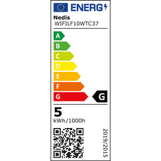 Nedis WiFi Intelligens LED Izzó meleg fehér (WIFILF10WTC37) (WIFILF10WTC37)