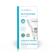 Nedis SmartLife WiFi Intelligens LED fényforrás spot GU10 5W meleg fehér (WIFILW11CRGU10) (WIFILW11CRGU10)