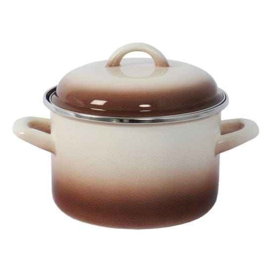 Metalac edény + fedél átmérő 18cm 3l CAPUCCINO