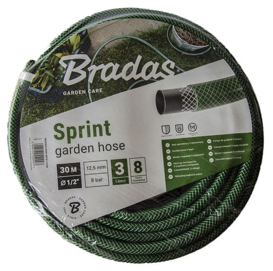 Bradas SPRINT átlátszatlan tömlő, zöld 1/2" (30m)