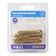 M.A.T Group Csavar un.all thread 4,5x 60mm ZZ (20db)