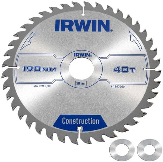 Irwin fűrészlap. SK 190x2,5x30/20/16 z40 IRWIN IRWIN