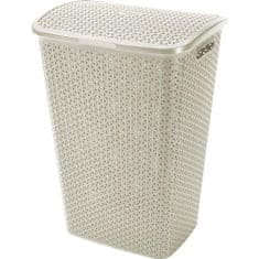 CURVER szennyeskosár RATTAN 55l 60x42,8x33cm "MY STYLE" PH CREAM