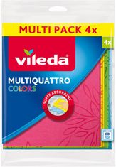 VILEDA Univerzális kendő Multiquattro Colors (4db) 168061 VILEDA