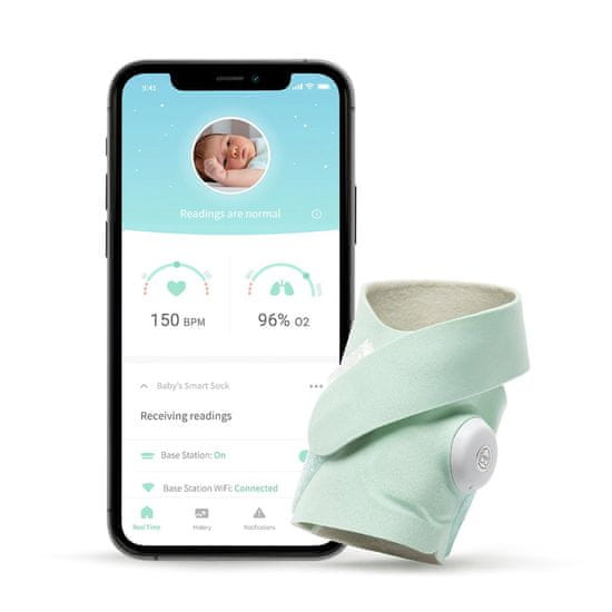 Owlet Smart Sock 3 - világoszöld