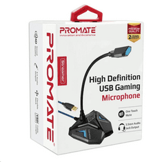 Promate Streamer High Definition USB Gaming mikrofon kék (Streamer-BL) (Streamer-BL)