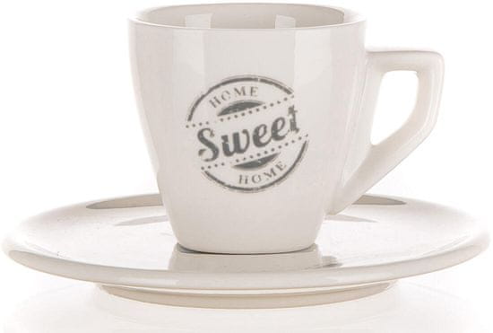 M.A.T Group csésze + csészealj 60ml SWEET HOME porcelán