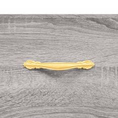 Vidaxl szürke sonoma színű szerelt fa cipősszekrény 102x36x60 cm 831362