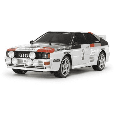 Tamiya TT-02 Audi Quattro Rally Brushed 1:10 RC modellautó Elektro Közúti modell 4WD építőkészlet (58667)