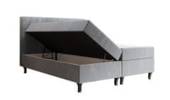 Veneti DORINA boxspring ágy tárolóhellyel - 200x200, bézs