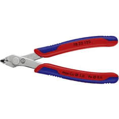 Knipex Elektronikai, finommechanikai hajlított fejű csípőfogó 125 mm Super-Knips 78 23 125 (78 23 125)