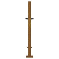 Vidaxl bambuszmintás corten acél kerti kapu 105 x 80 cm 153238