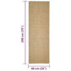 shumee szizálszőnyeg kaparófához 66 x 200 cm