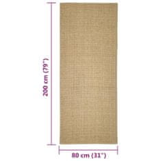 shumee szizálszőnyeg kaparófához 80 x 200 cm