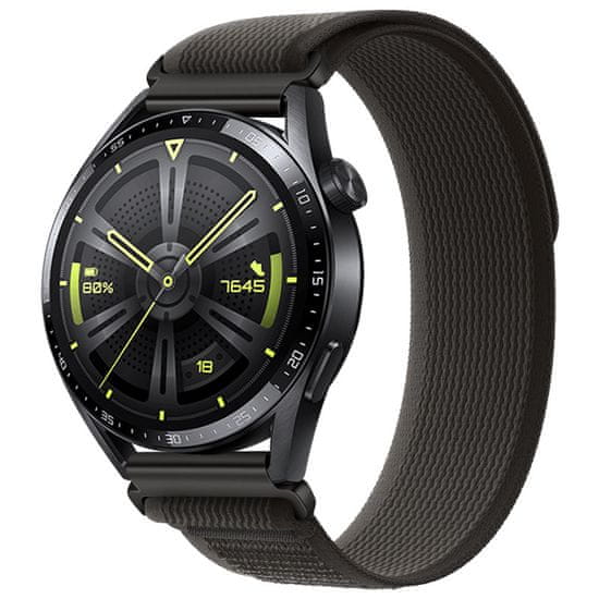 BStrap Velcro Nylon szíj Huawei Watch GT2 Pro, black