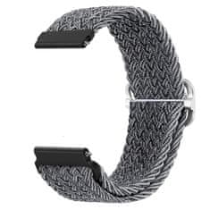 BStrap Braid Nylon szíj Huawei Watch GT2 42mm, gray black