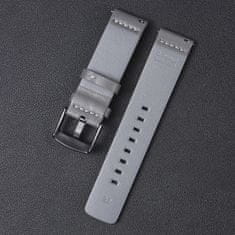 BStrap Fine Leather szíj Xiaomi Amazfit GTR 2 / GTR 47mm, gray