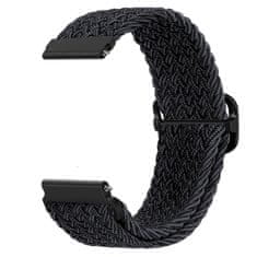 BStrap Braid Nylon szíj Huawei Watch GT/GT2 46mm, black