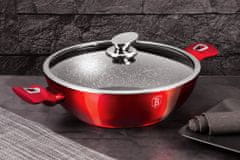 Berlingerhaus Wok fedővel 30 cm Burgundy Edition BH-7110