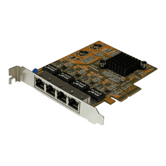 Startech StarTech.com 4 Port Gigabit NIC PCIe Network Card - Quad Port Adapter (ST1000SPEX43) - network adapter - PCIe - Gigabit Ethernet x 4 (ST1000SPEX43)