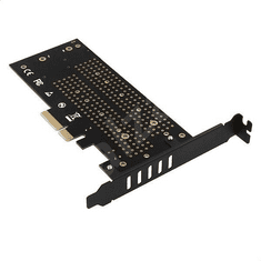 AXAGON PCIE NVME+NGFF M.2 SSD adapter fekete (PCEM2-D) (PCEM2-D)