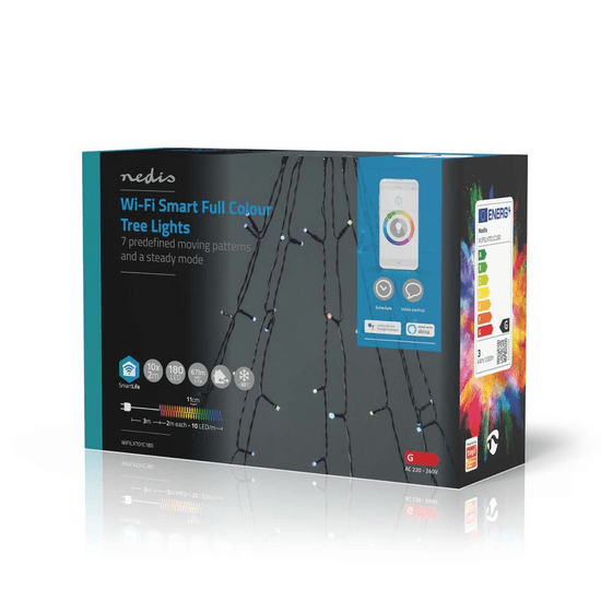 Nedis SmartLife WiFi LED fényfüzér 10x2m (WIFILXT01C180) (WIFILXT01C180)
