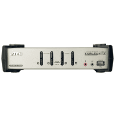 Aten KVM Switch USB VGA + Audio, 4 port - CS1734B (CS1734B-A7-G)