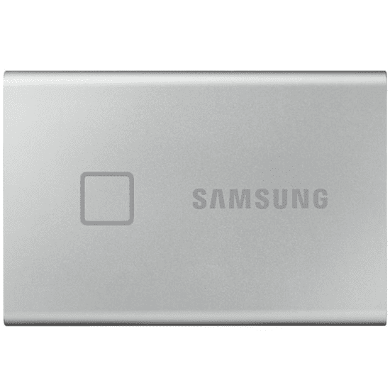 Samsung T7 Touch ujjlenyomatolvasós külső SSD ezüst 1000GB USB 3.2 (MU-PC1T0S/WW