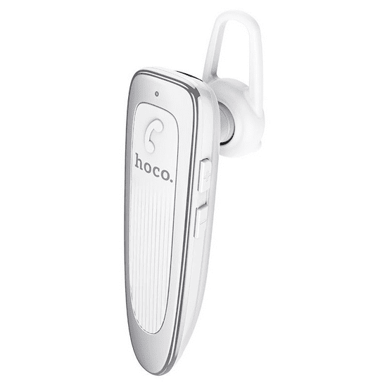 Hoco Bluetooth fülhallgató, v5.0, Multipoint, funkció gomb, hangerő szabályzó, E60 Brightness, fehér (128809)