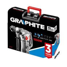 Graphite 58G862 Fúrókalapács vésőfunkcióval SDS+ 1500W koffer (58G862)