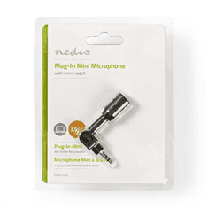 Nedis MICMJ100BK Mini 3.5 mm mikrofon fekete (MICMJ100BK)