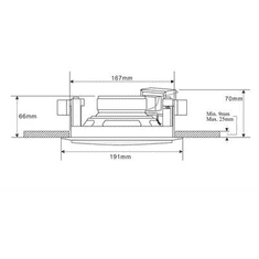 Renkforce Mennyezeti hangszóró ELA 130 mm (RF-903339)