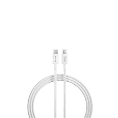 Devia USB Type-C - USB Type-C adat- és töltőkábel 1,5 m-es vezetékkel - Smart Series 100W C To C PD Cable - 100W - fehér (ST379536)