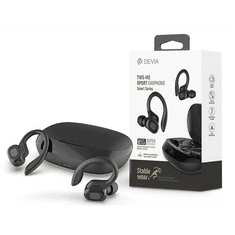 Devia TWS Bluetooth sztereó headset v5.0 + töltőtok - TWS-M2 Sport Series True Wireless Earphones with Charging Case - fekete (ST358944)