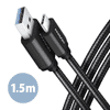 BUCM3-AM15AB Speed USB-C - USB-A adat- és töltőkábel 1.5m fekete (BUCM3-AM15AB)
