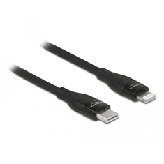 DELOCK USB Type-C - Lightning adat- és töltőkábel 1m fekete (86637) (delock86637)