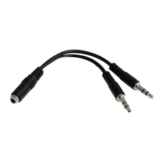 Startech StarTech.com 3.5mm 4 Position to 2x 3 Position 3.5mm Headset Splitter Adapter - F/M - 3.5mm headset Adapter Cable (MUYHSFMM) - headset splitter (MUYHSFMM)