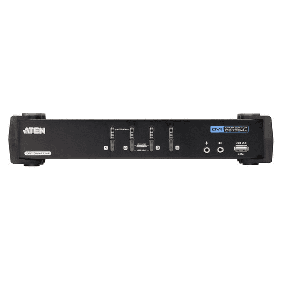 Aten KVMP Switch USB, DVI + Audio, 4 port - CS1784A (CS1784A-AT-G)