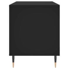 Greatstore fekete szerelt fa hanglemezszekrény 100 x 38 x 48 cm