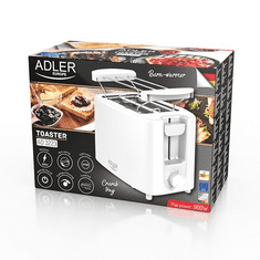 Adler AD 3223 kenyérpirító fehér (AD 3223)