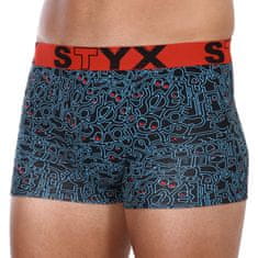 Styx Férfi boxeralsó art sport gumi túlméretezett firkálás (R1256) - méret 4XL