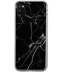 WOZINSKY Wozinsky Marble szilikon tok Samsung Galaxy A02s telefonhoz KP10098 fekete