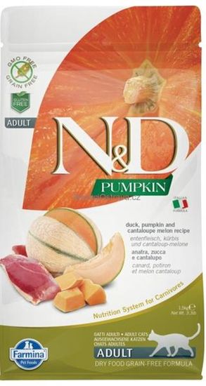 N&D PUMPKIN Cat GF Kacsa és sárgadinnye felnőtt 300 g