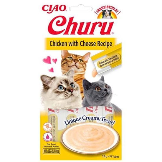 Inaba Churu macska snack Csirke sajt ízesítéssel 4x 14g