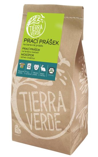 Tierra Verde Mosópor színes ruhákhoz, 850 g